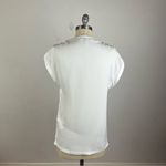 Maje Lushane Lace-Detail V-Neck Top Photo 7