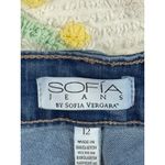 Sofia Jeans by Sofia Vergara Rosa High Rise Skinny Jeans Blue Raw Hem Size 12 Photo 4