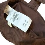 Abercrombie & Fitch  Brown Ribbed Ruffle Strap Bralette or Bikini Top NEW Sz S Photo 3