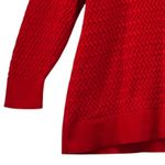 Lands' End  Cable Knit Turtleneck Sweater Red 2X Photo 4