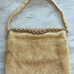 Le Goût du Jour Gold Beaded Swirl Rhinestone Filigree 50s Wrist Bag Photo 0