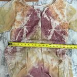 Passports Pier One Imports Vintage Tie Dye Jumpsuit wide leg medium 90s boho Pink Photo 4