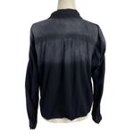BDG Denim Ombre Shirt Womens Medium Long Sleeve Chambray Button Down Boxy Black Photo 6