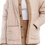 BLANK NYC NEW Quilted Reversible Floral Jacket Women's Cream Tan Size Large Photo 0
