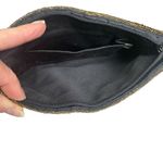 Genie Bag vintage womens black with gold beads lined zippered clutch formal bags Photo 1