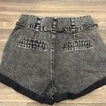 BLANK NYC Women's Washed Paper Bag Waist Black Jean Shorts Size 26 Photo 4