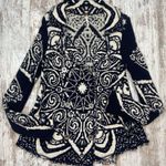 Free People Smitten Kitten Mandala Cardigan Black/White Small GUC! Photo 0
