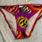 Women’s Split Large Cardinal String Tie Side Swim Bikini Bottom NWT Photo 0