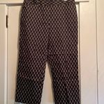 Jones Wear Studio | Brown Stretch Patterned Business Professional Pants Size 12 Photo 0