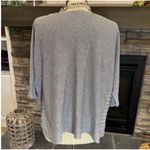 Anthropologie  Heather Gray Silver Knit Sweater Top Photo 6