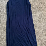 Cozy Earth Ribbed Dress Size Medium Blue Photo 0