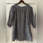 Abercrombie & Fitch Black and White Gingham Mini Dress Photo 1