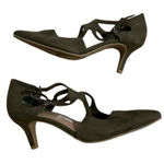 FIONI Clothing Black Heels with Pointed Toe‎ and Straps Size 6 Photo 0