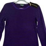 Lauren Jeans Co. Ralph Lauren Purple Long Sleeve Shoulder Zipper Elbow‎ Pads Size L Photo 0