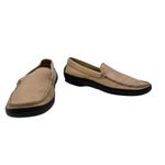 Tod's  Driving Loafers Penny Slip On Flats Leather‎ Rubber Beige Size 37 US 7 Photo 4