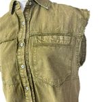 We The Free People Better Together Denim Tunic X-Small Sleeveless Distressed Photo 2