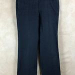 J.Crew Navy Denim-like Full Leg Striped Trousers Size 4 Photo 5