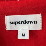 superdown  Revolve Mercy Red Polka Dot Cutout Mini Ruffle Dress size Medium $74 Photo 13