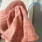 Windsor Women Coral Peasant Lace-Up Off the Shoulder Cottagecore Cropped Top L Photo 5