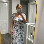 Sim & Sam  Floral blue Long Sundress Photo 0