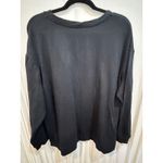 Merry Christmas Sweatshirt Leopard Print‎ Holiday Black Long Sleeve Size XL Photo 2