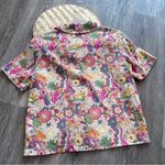 Marine layer ‎ Lucy resort wear top groovy printed button front shirt dress Photo 5