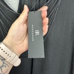 Banana Republic mongram tank top womens XL black racerback chains biker nwt Photo 2