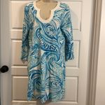 Lilly Pulitzer ‎ Marlina Shirt Dress Sea Ruffles Preppy Resort Wear Beach large Photo 4