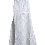 ANDIE NWT White Eyelet Scalloped Hem Thin Strap Bohemian Midi Dress S Photo 0