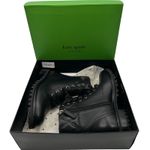 Kate Spade NWT  Billie Black Leather Quilted Moto Combat Boots Womens Size 7 Photo 5