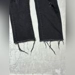 PacSun  Black Mom denim jeans  Distressed details raw hem size 27 inseam 26 in Photo 6