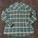 Wrangler  Retro Plaid Western Shirt Womens Large Green Button Up Long Sleeve Photo 3