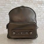 Love moschino - Mini Backback | Gray W/ Gunmetal Hardware | Dustbag, Paperwork Photo 0
