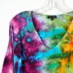 Massimo Dutti Small Top Handmade Tie Dye Linen Rainbow Festival Boho Pride 382 Photo 3