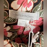Outerknown  Floral Long Sleeve Romper, Size Large,  Linen & Organic Cotton NWT Photo 8