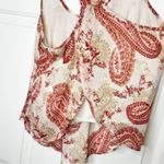 ambiance apparel Halter Paisley Tank * Medium‎ Red Photo 2