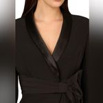Aidan Mattox by Adrianna Papell Bow Trim Jumpsuit In Black Size 8 Photo 8