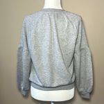 Aerie Crewneck Pullover Sweatshirt Puffy Long Sleeves Light Gray Size XS Photo 4