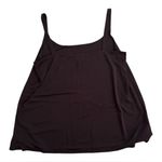 Eileen Fisher  Two Layer Sleeveless Silk Tank Top | Dark Chocolate Brown | XL Photo 1