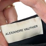 ALEXANDRE VAUTHIER Off Shoulder Midi Dress Women’s Size Medium Black Bodycon Photo 9