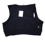 Bandier  Le Ore Andria Black Mesh Panel Scoop Neck Sports Bra Women's 1X Revolve Photo 2