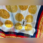 YSL YVES SAINT LAURENT SILK SCARF 🔥🔥🔥 Photo 14