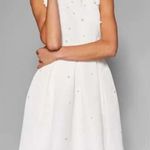 Ted Baker White Milliea Pearl Embellished Mini Fit and Flare Cocktail Dress Photo 10