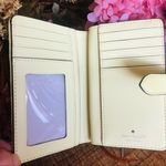 Kate Spade Quilted Leather Wallet • Pastel Green Zip & Snap Bifold • NWT Photo 3