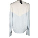 EXPRESS Sweater Baby Blue White Super Soft Large New Photo 1