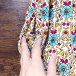 vintage • 80s cotton peasant dress block print floral mumu tent paisley Photo 10