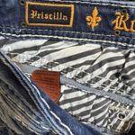 Rock Revival  Jeans Womens 27 Blue Mid Rise Skinny Priscilla Rhinestone Denim Photo 12
