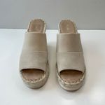 Toms  Espadrille Wedge Sandals Platform Slides Neutral‎ Casual Women's Size 7.5 Photo 1