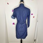 J.Crew  Chambray Belted Dark Wash Shirt Dress Size Extra Small Photo 11