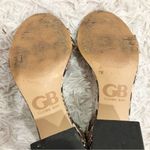 Gianni Bini Block Party Leather Snakeskin Block Heels Size 7 Photo 7